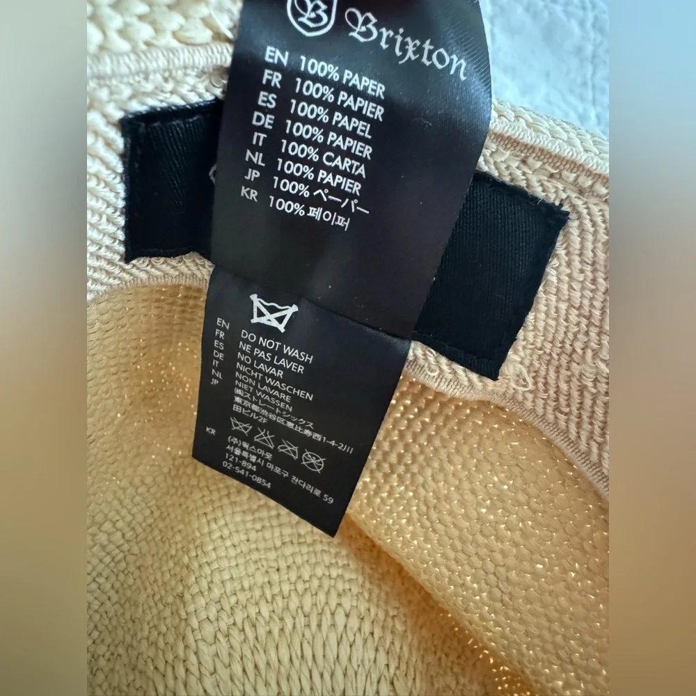 Brixton Ellington Paper Fedora Hat - Picture 6 of 6